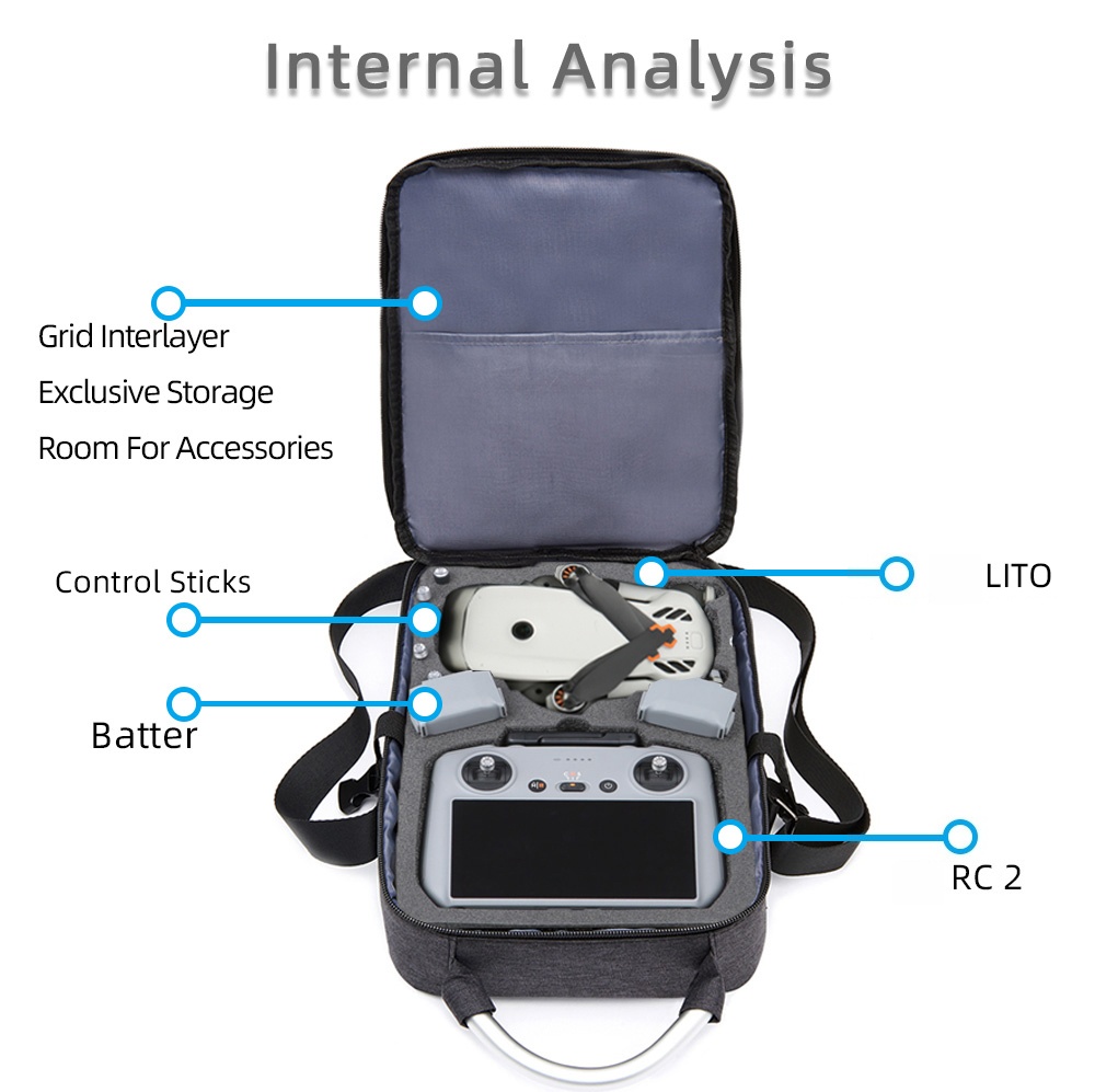 حقيبة واقية لـ DJI Lito X1/ Li - مراجعة Rc Helicopter Bag وسعره